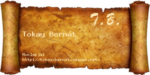 Tokay Bernát névjegykártya
